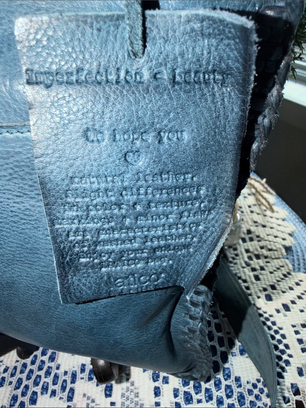 Latico Brynn Denim  Blue Leather Crossbody Bag - Picture 2 of 13